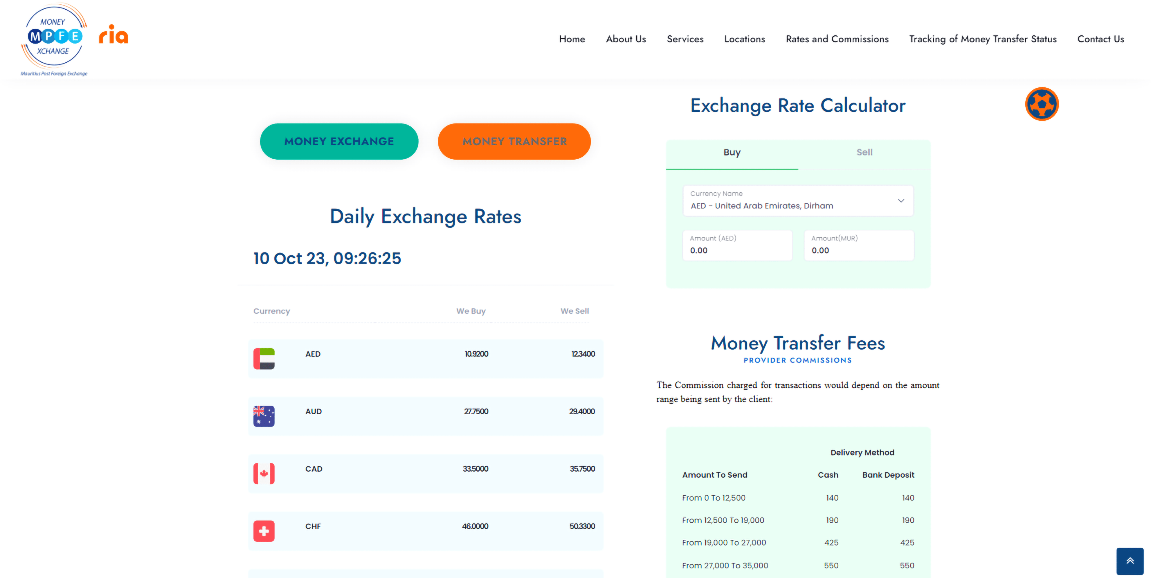 MPFE - Rates & Commissions